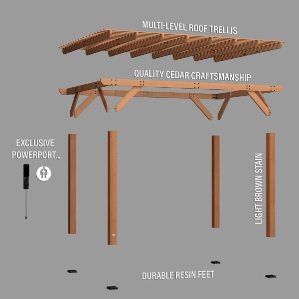 14×10 Delray Pergola thumbnail 4