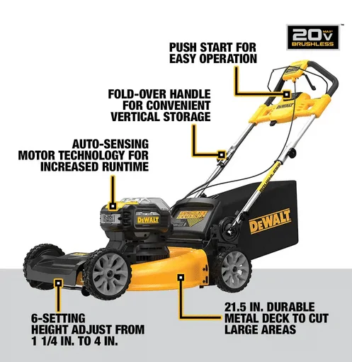 21.5 in. 20-V Li-Ion Cordless Battery Walk Behind Self Propelled Mower w/Hedge,Bare Trimmer,Blower,Cleaner,Pole/Hand Saw thumbnail 3