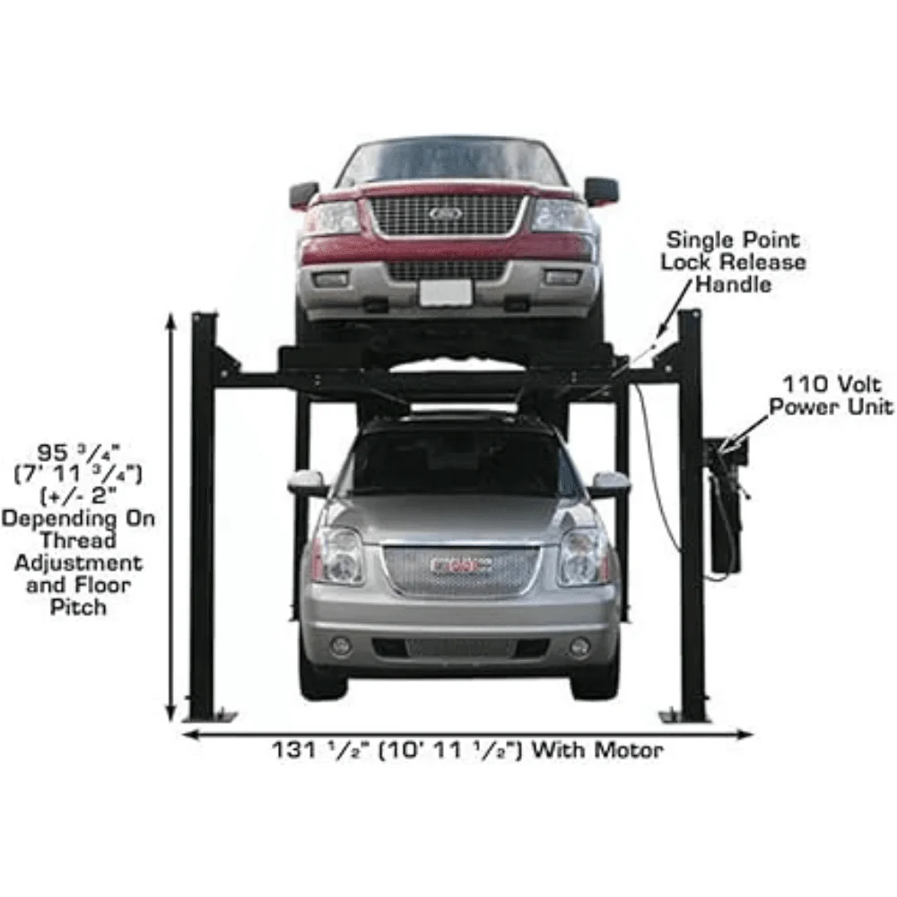 9000 LB Extra Wide Tall Long Lift – Atlas PRO9000 thumbnail 2