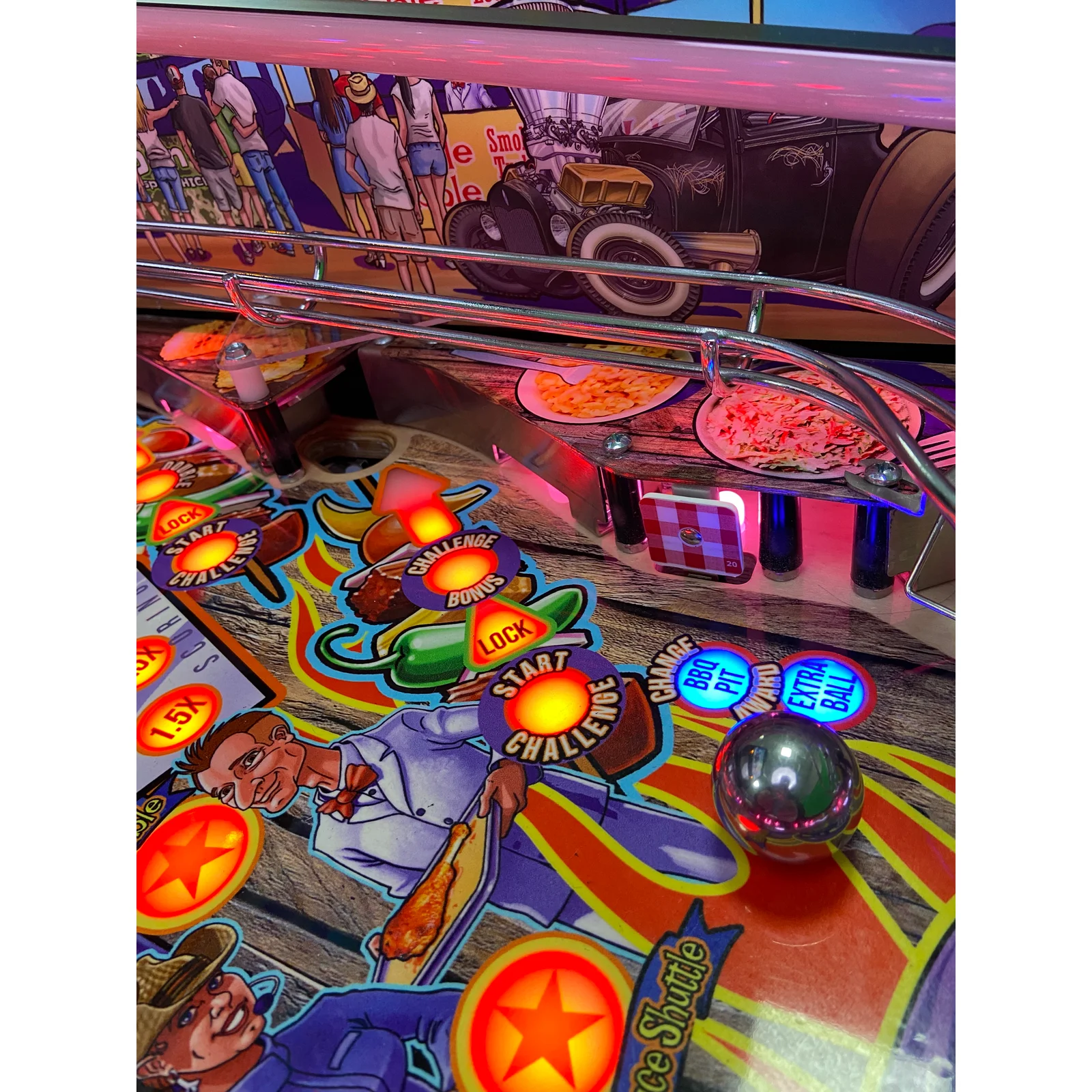 American Pinball Barry O’s BBQ Challenge Classic Pinball Machine thumbnail 5