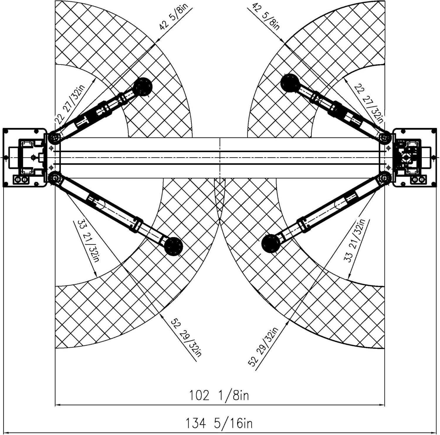APlusLift HW-10KOH-A 10000LB Two Post Overhead Clear Floor Car Lift/Industry Leading 3 Year Warranty thumbnail 5