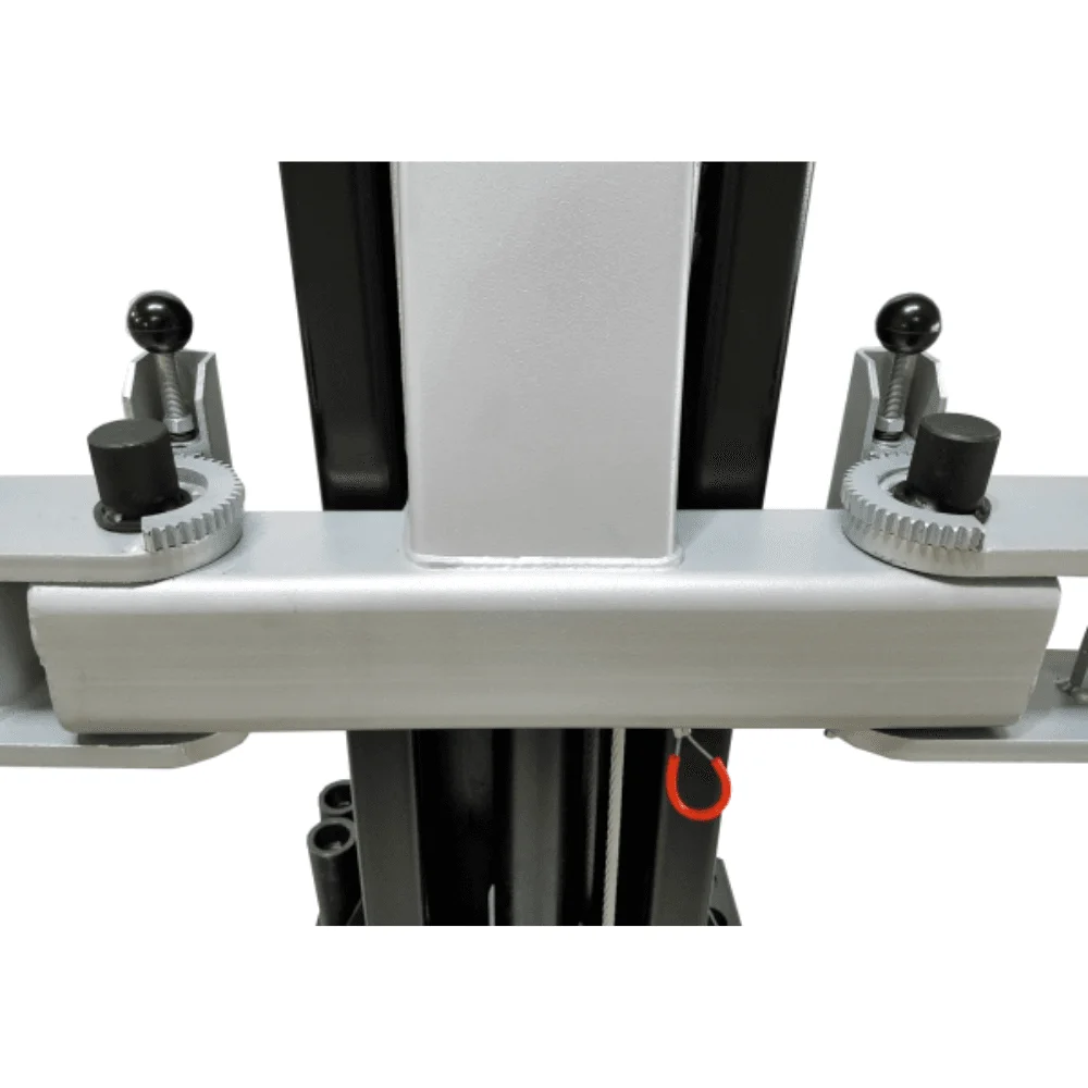Asymmetric 2 Post Car Lift Clear Floor 9,000 lbs. Capacity Heavy Duty in Black thumbnail 6