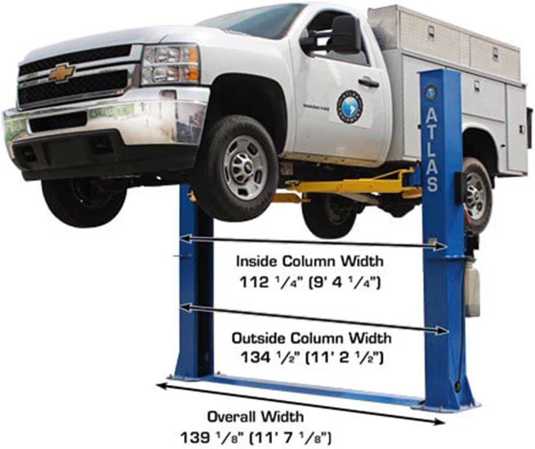 Atlas Automotive Equipment Atlas Equipment BP10000X Commercial Grade Baseplate 10 000 Lb. Capacity 2-Post Lift thumbnail 6