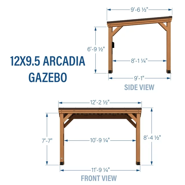 Backyard Discovery 12′ x 9.5′ Arcadia Gazebo thumbnail 4