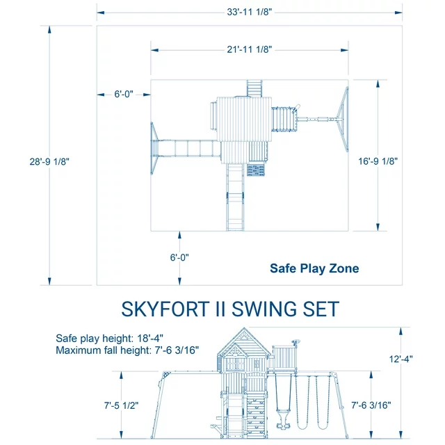 Backyard Discovery Skyfort II Swing Set thumbnail 5