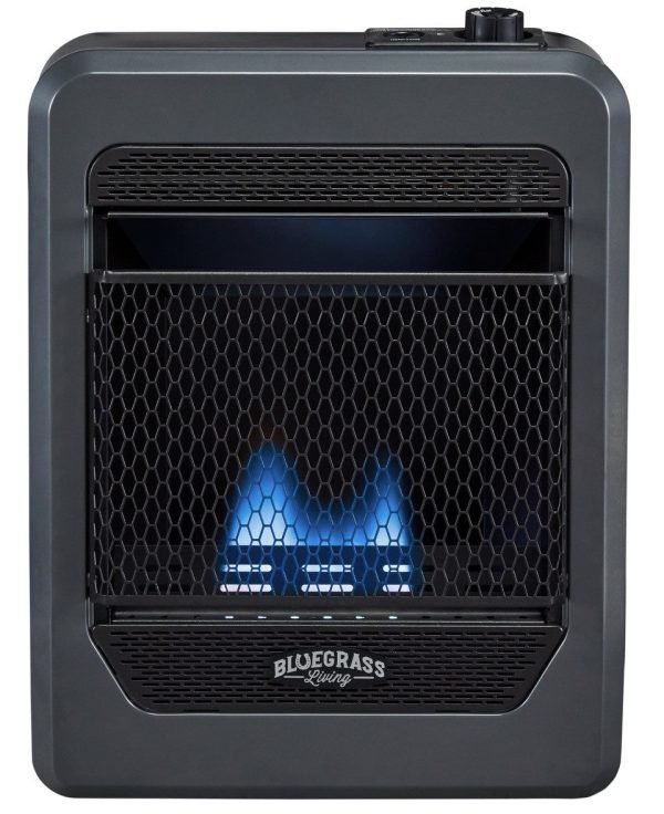 Bluegrass Living Natural Gas Vent Free Blue Flame Gas Space Heater With Base Feet – 10,000 BTU, T-Stat Control – Model# B10TNB-B thumbnail 4