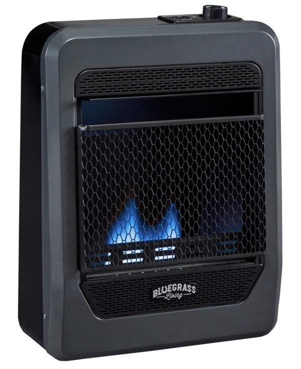 Bluegrass Living Natural Gas Vent Free Blue Flame Gas Space Heater With Base Feet – 10,000 BTU, T-Stat Control – Model# B10TNB-B thumbnail 5