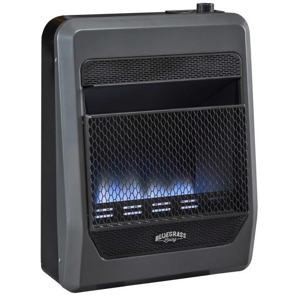 Bluegrass Living Natural Gas Vent Free Blue Flame Gas Space Heater With Blower and Base Feet – 20,000 BTU, T-Stat Control – Model# B20TNB-BB thumbnail 6