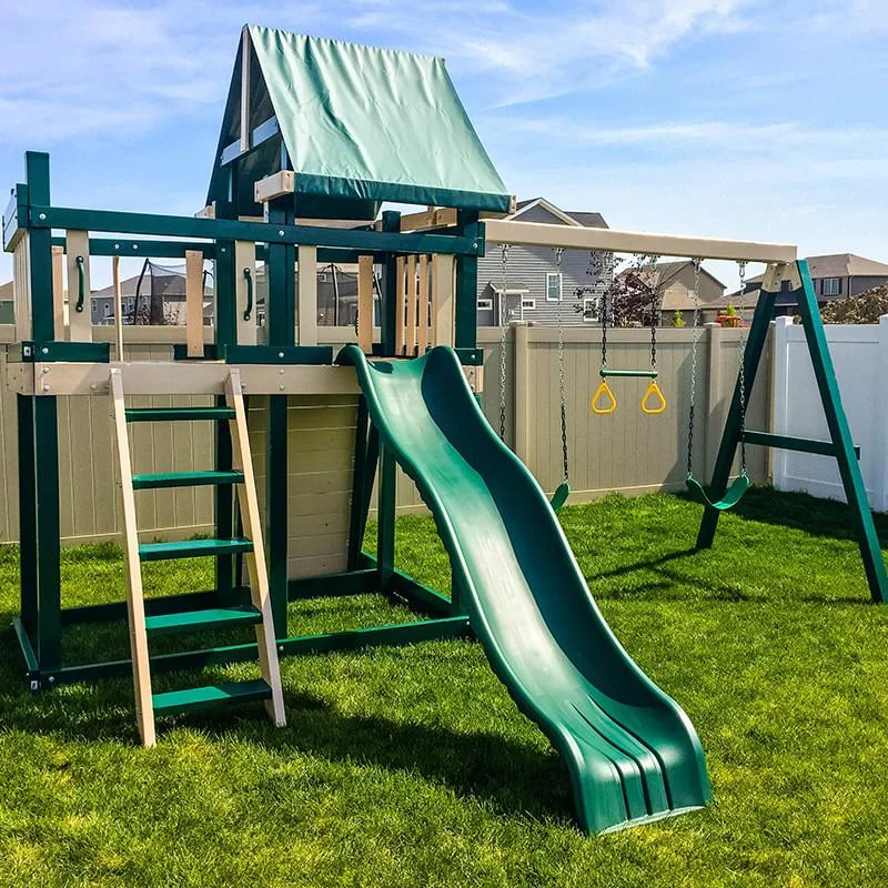Congo Monkey Playsystem Adventurer Wooden Swing Set thumbnail 3