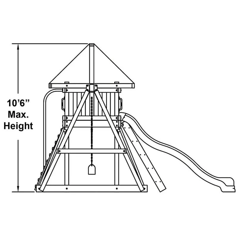 Congo Monkey Playsystem Adventurer Wooden Swing Set thumbnail 4