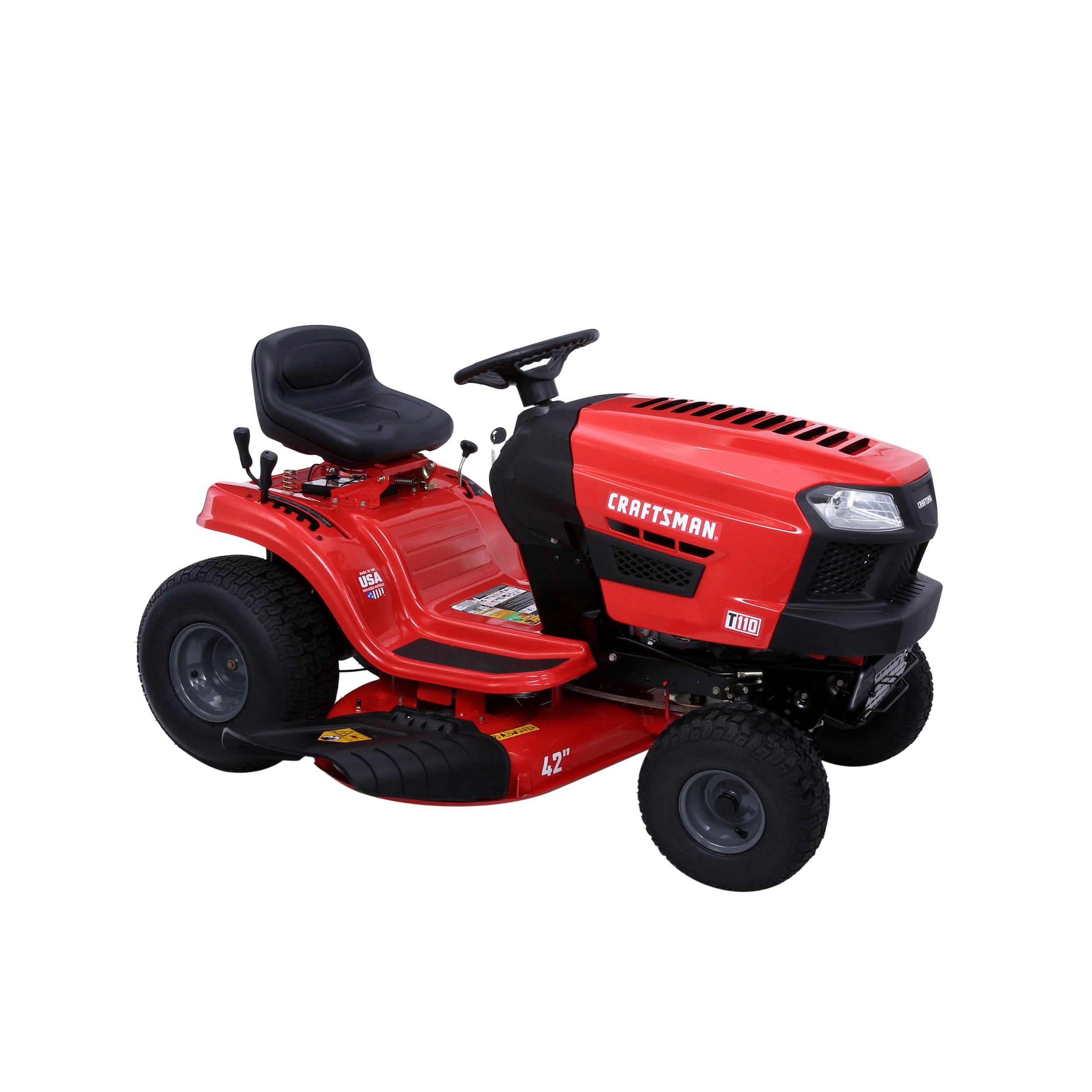 Craftsman T110 42-Inch 17.5 HP Briggs & Stratton Gas Riding Lawn Mower with Turn Tight thumbnail 2