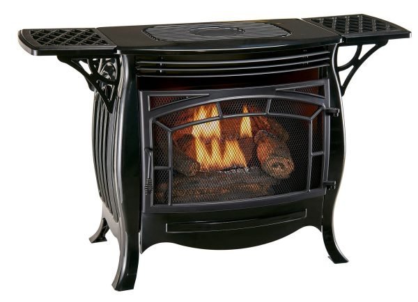 Duluth Forge Dual Fuel Ventless Gas Stove – 26,000 BTU, Remote Control, Gloss Black Finish – Model# FDSR25-GF thumbnail 3