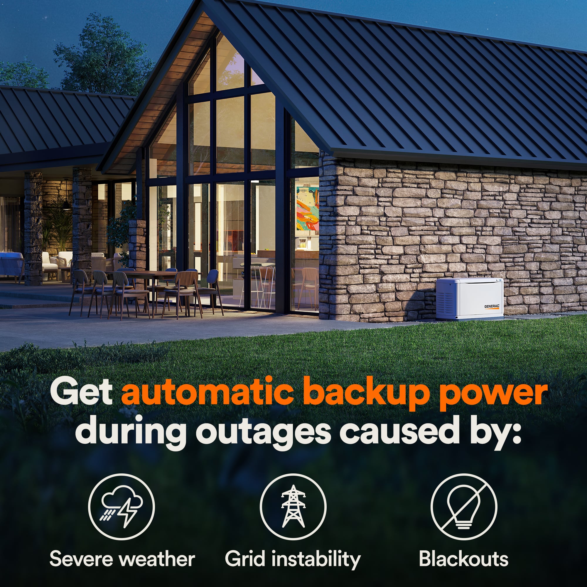 Generac Guardian 18kW Home Standby Generator with 200-Amp Smart Transfer Switch thumbnail 2