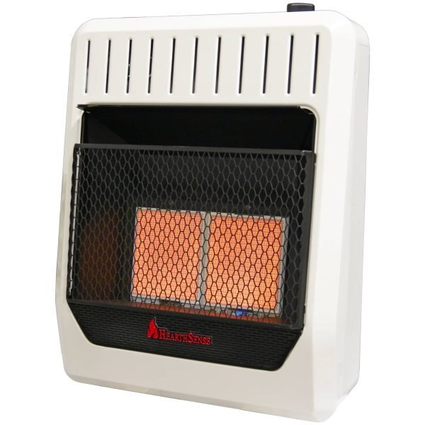 HearthSense Reconditioned Dual Fuel Ventless Infrared Plaque Heater with Base and Blower – 20,000 BTU, T-Stat Control – Model# IR16T-BB-R thumbnail 2