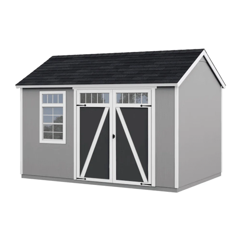 Heartland Coronado 12-ft x 8-ft Gable Style Wood Outdoor Storage Shed with Windows and Doors thumbnail 6