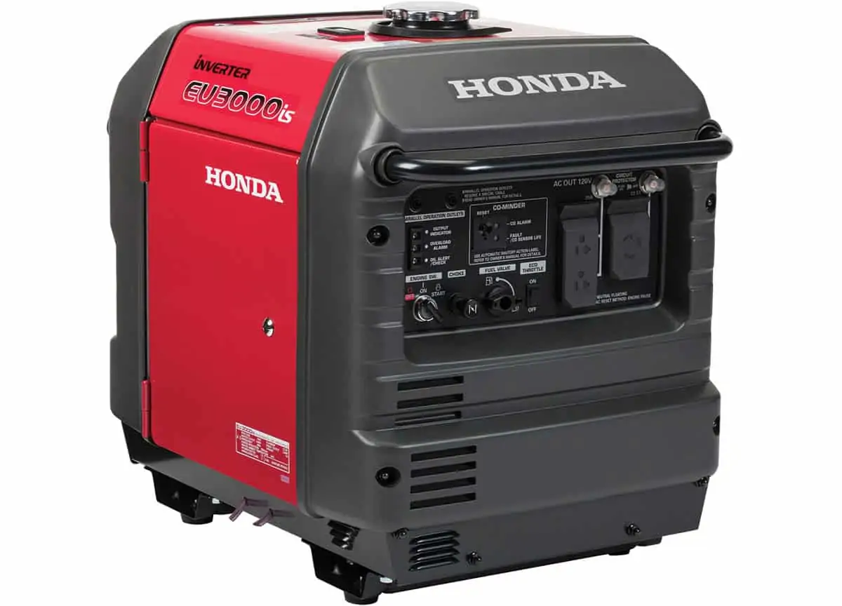 Honda EU3000iS 3000-Watt Super Quiet Portable Inverter Generator with Electric Start