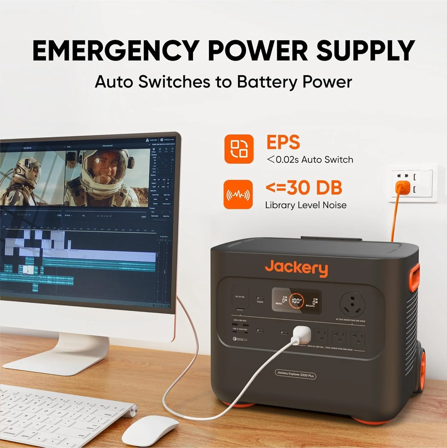 Jackery Solar Generator 2000 Plus 2042Wh LiFePO4 Portable Power Station thumbnail 3