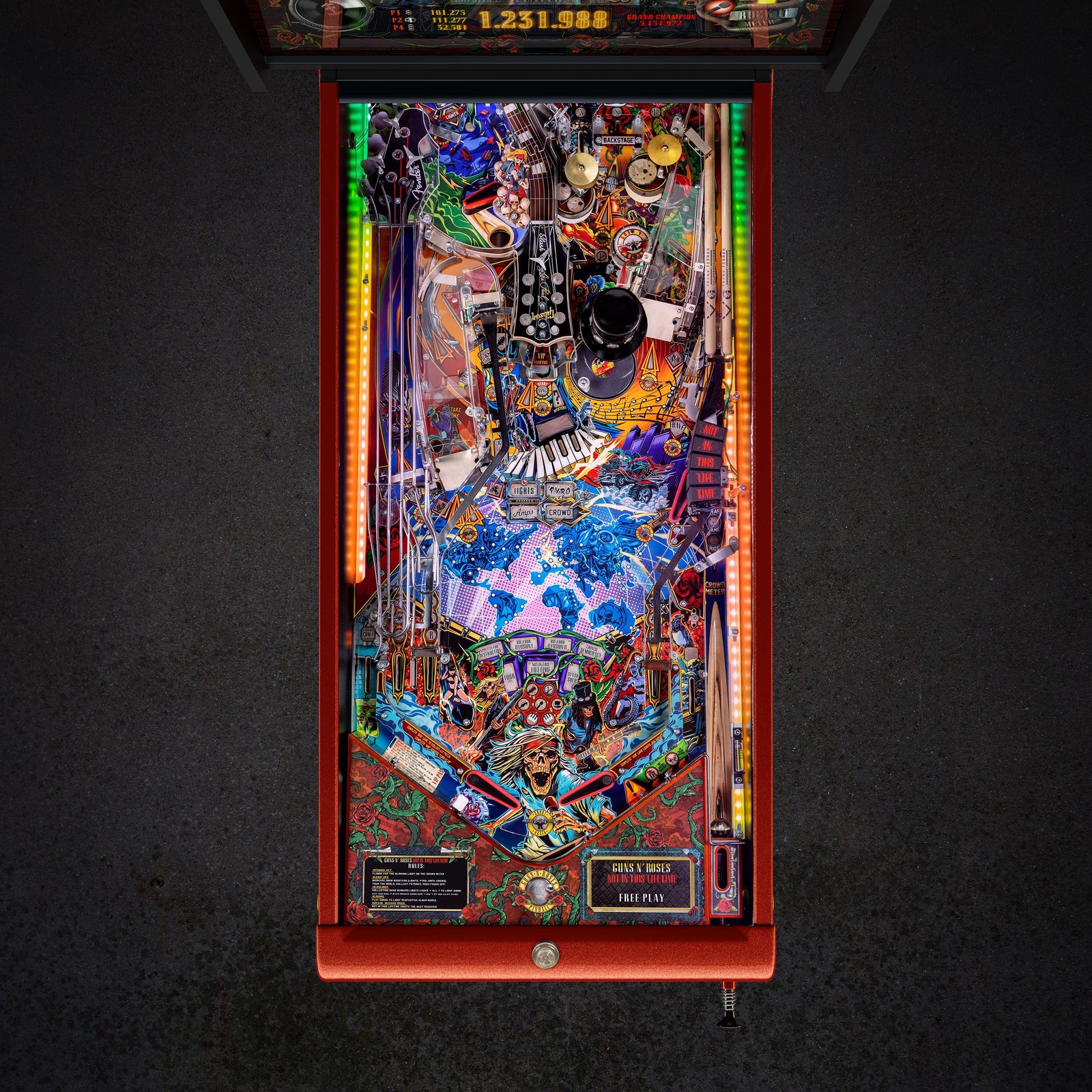 JJP Guns N’ Roses Limited Edition Pinball Machine thumbnail 2