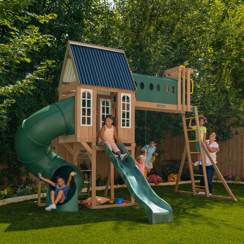 KidKraft Skyway Resort Wooden Swing Set thumbnail 2