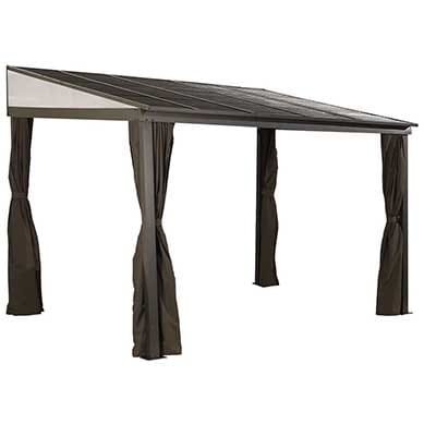 Sojag 10 x 12 ft. Portland No.53 Wall Gazebo Steel Roof thumbnail 3