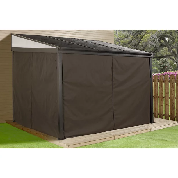 Sojag 10 x 12 ft. Portland No.53 Wall Gazebo Steel Roof thumbnail 4