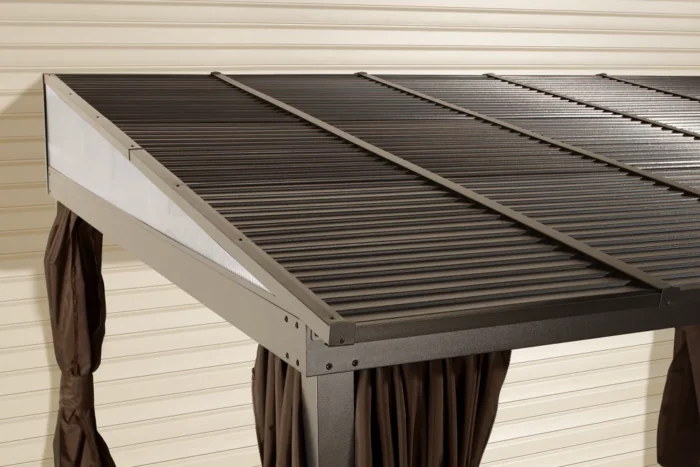 Sojag 10 x 12 ft. Portland No.53 Wall Gazebo Steel Roof thumbnail 5