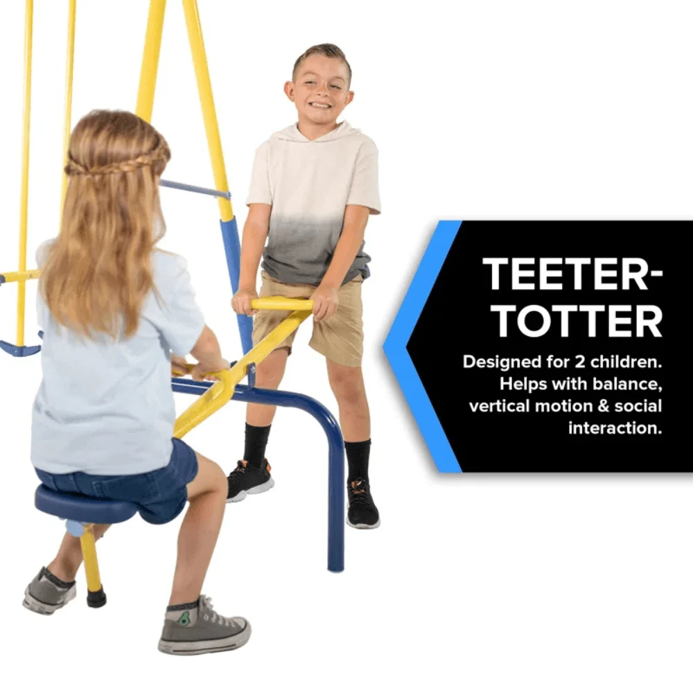 Sportspower Super 10 Metal Swing Set with Lifetime Warranty on Blow Molded Slide thumbnail 6