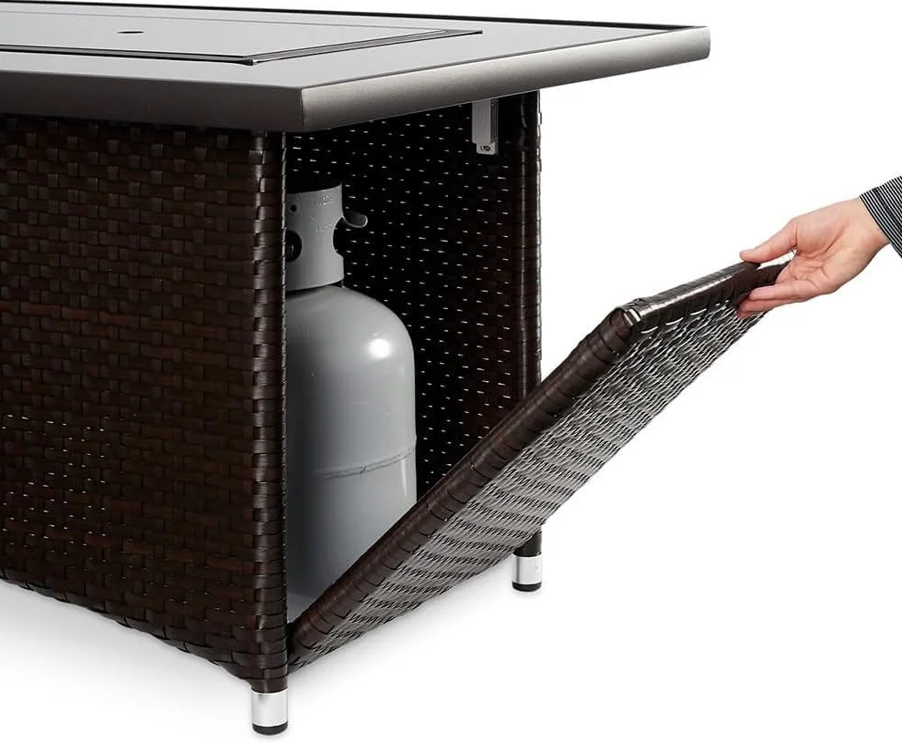 The Outdoor GreatRoom Company Montego 59-Inch Linear Propane Gas Fire Pit Table thumbnail 3