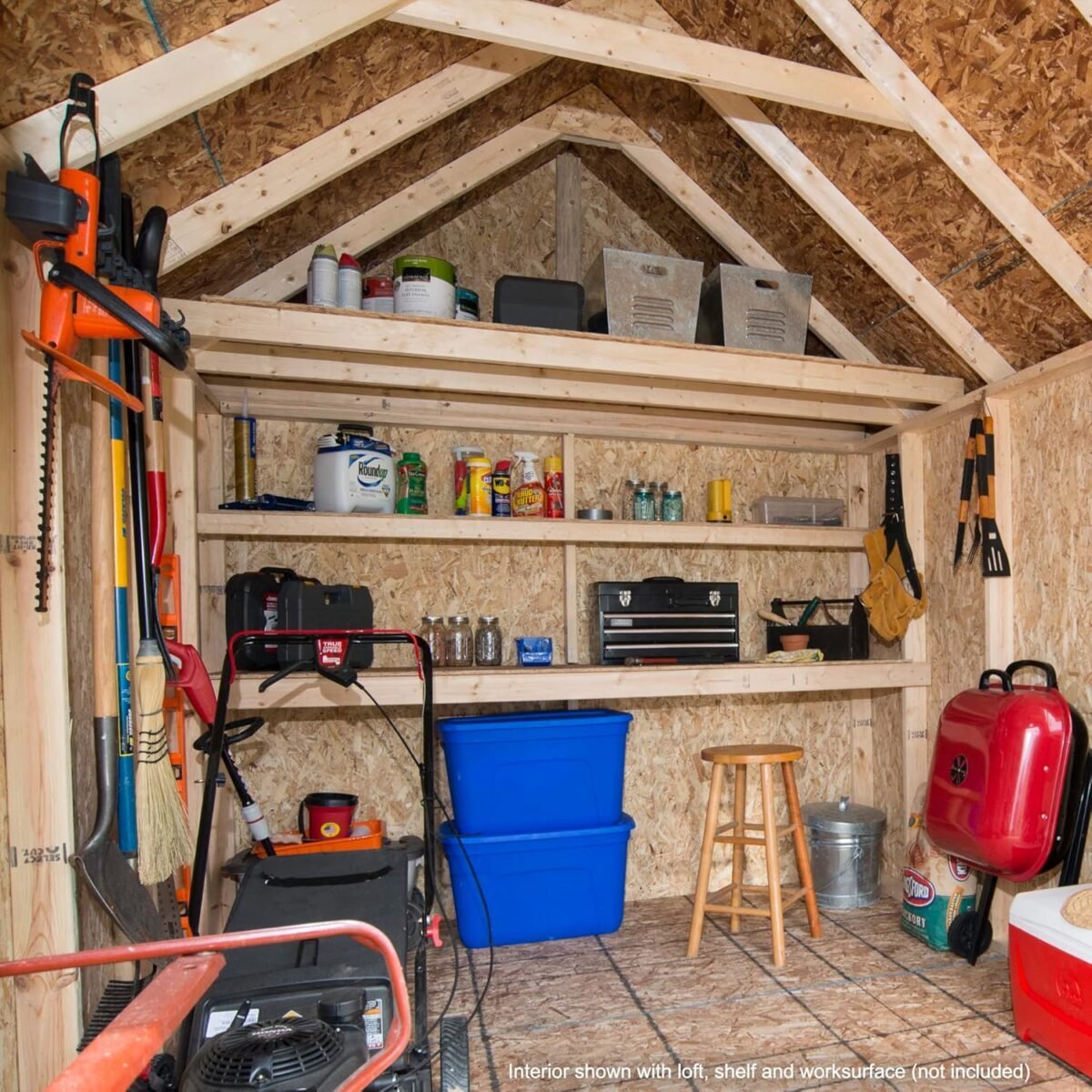 Tribeca 10 ft. W x 12 ft. D Wood Storage Shed With Floor thumbnail 3