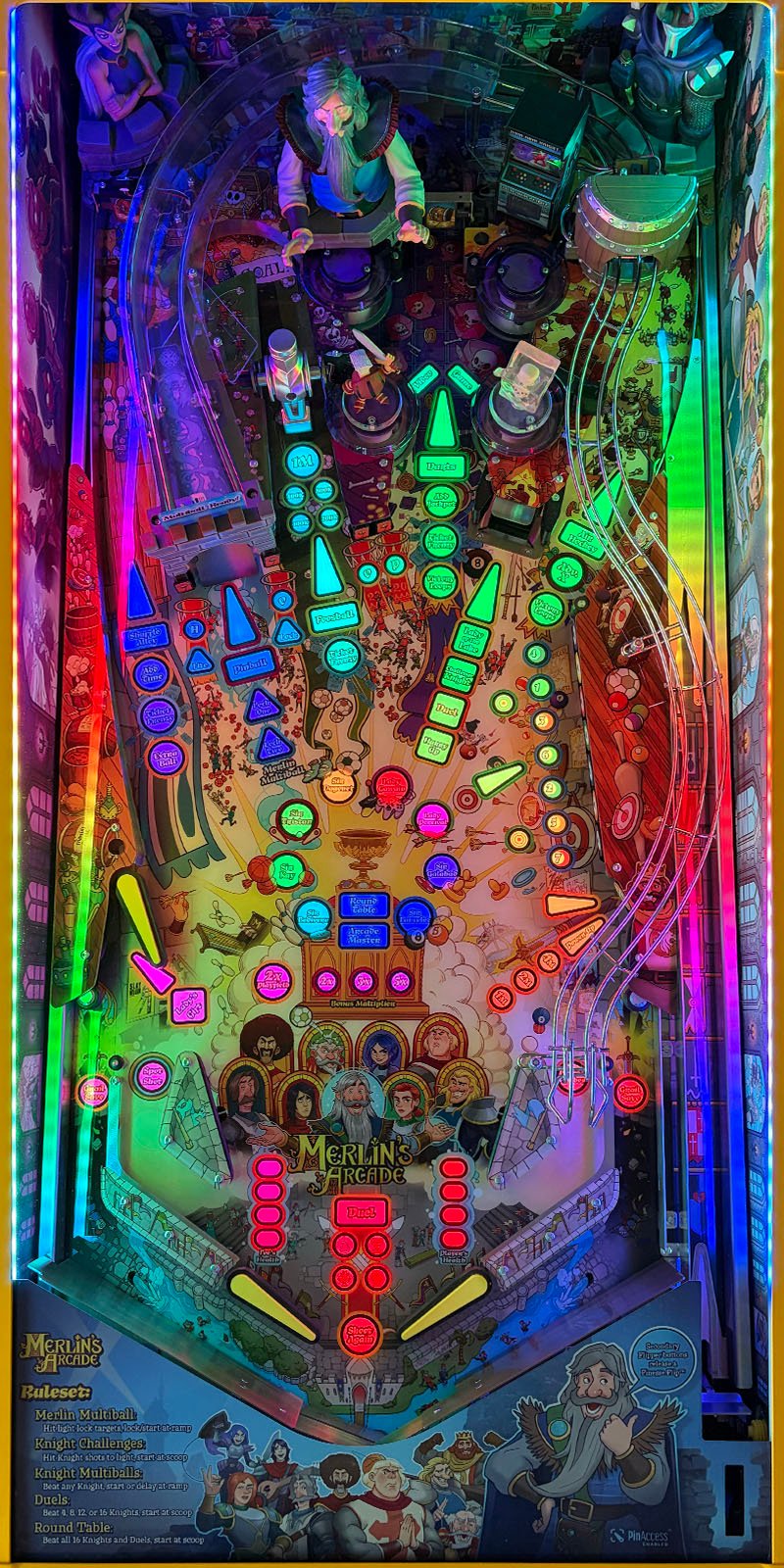 Turner Pinball Merlin’s Arcade Pinball Machine – Legendary Edition thumbnail 5