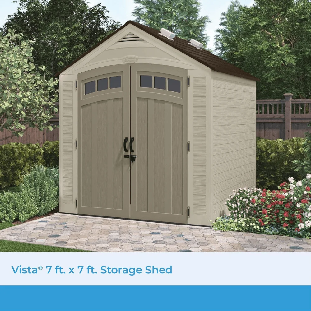 Vista 7 ft. W x 7 ft. D Plastic Shed thumbnail 2