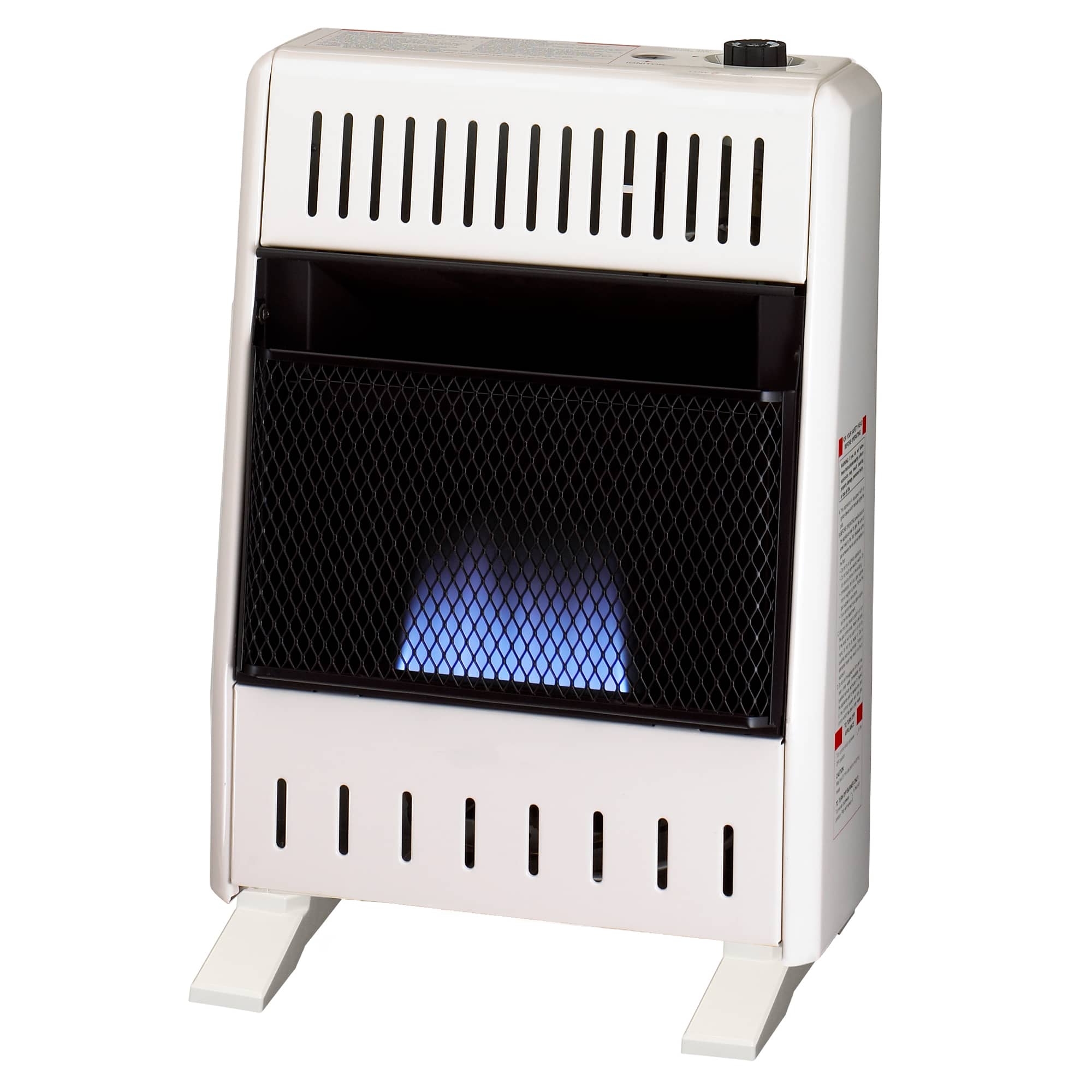 Bluegrass Living Natural Gas Vent Free Blue Flame Gas Space Heater With Blower and Base Feet – 30,000 BTU, T-Stat Control – Model# B30TNB-BB
