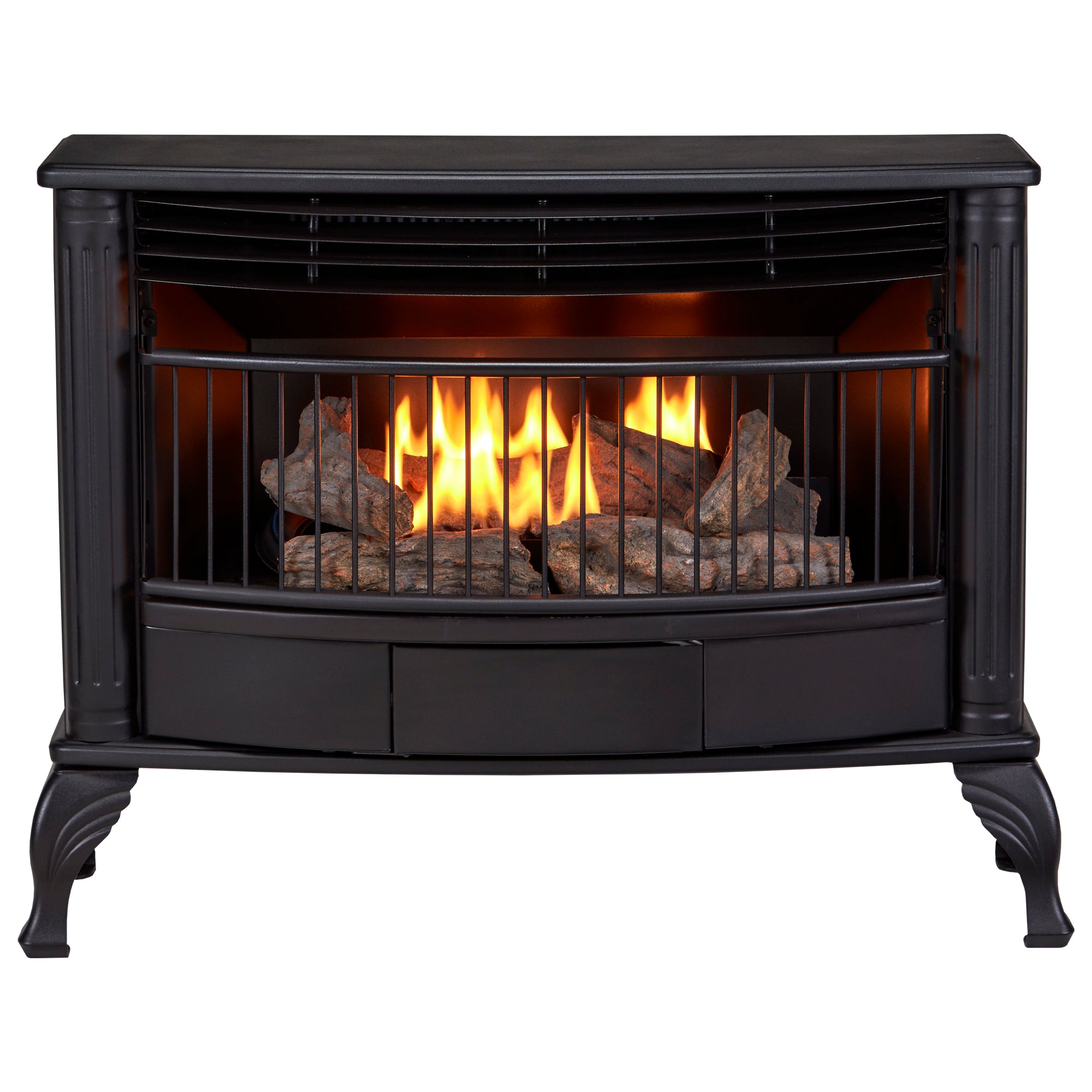 Duluth Forge Dual Fuel Ventless Gas Stove – 23,000 BTU, T-Stat Control – Model# DF25SMS