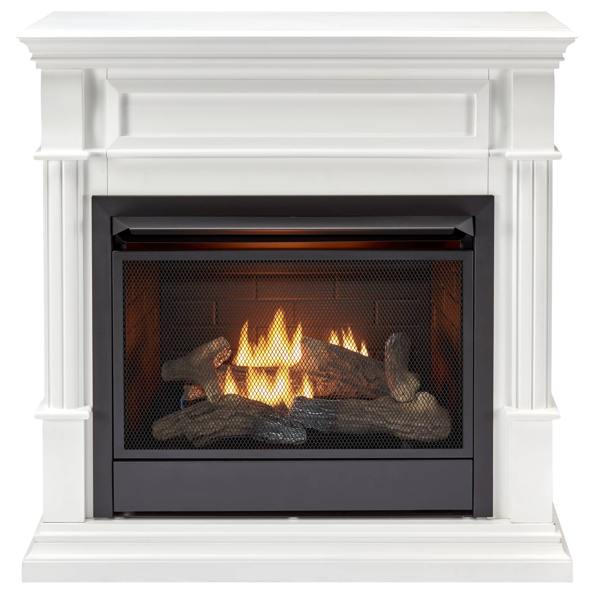 Duluth Forge Full Size Electric Fireplace – Remote Control, Auburn Cherry Finish – Model# EL1350-2-AC