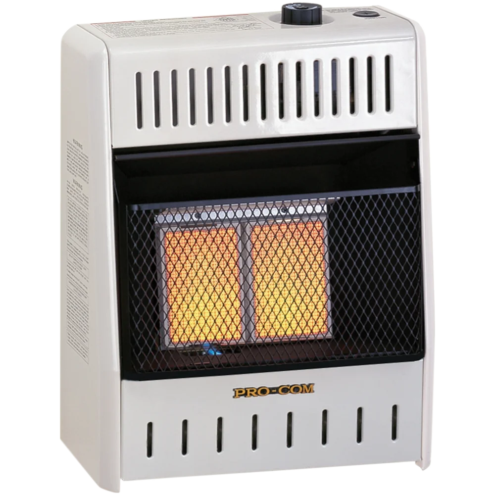ProCom Reconditioned Dual Fuel Ventless Infrared Heater – 10,000 BTU, T-Stat Control – Model# MD2TPA-R