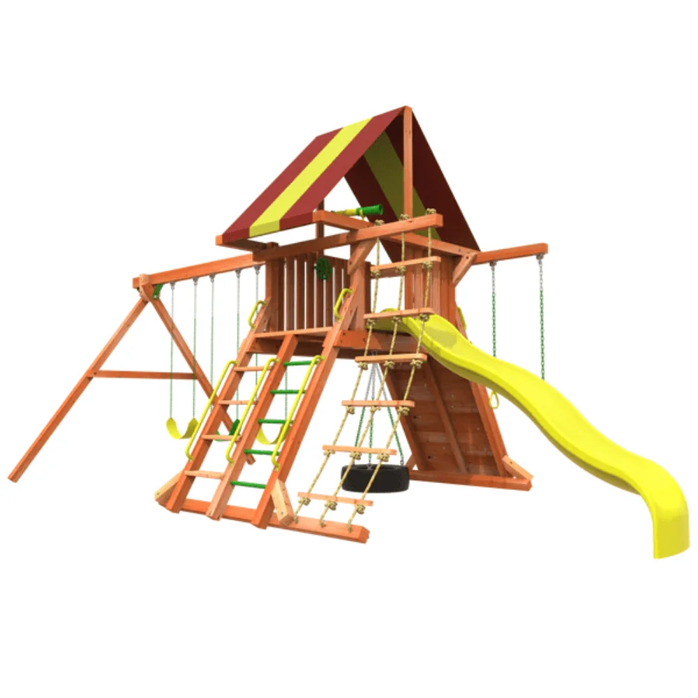 Woodplay Tiger Tower Combo A – Premium Wooden Swing Set for Endless Backyard Fun thumbnail 3
