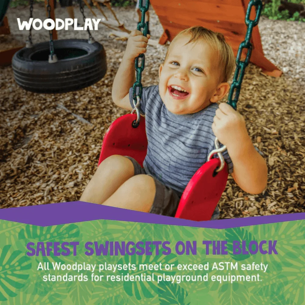 Woodplay Tiger Tower Combo A – Premium Wooden Swing Set for Endless Backyard Fun thumbnail 6